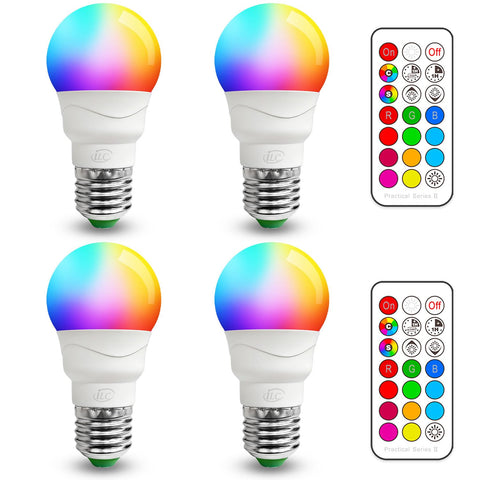 ILC color-changing bulb with remote control for customizable ambience