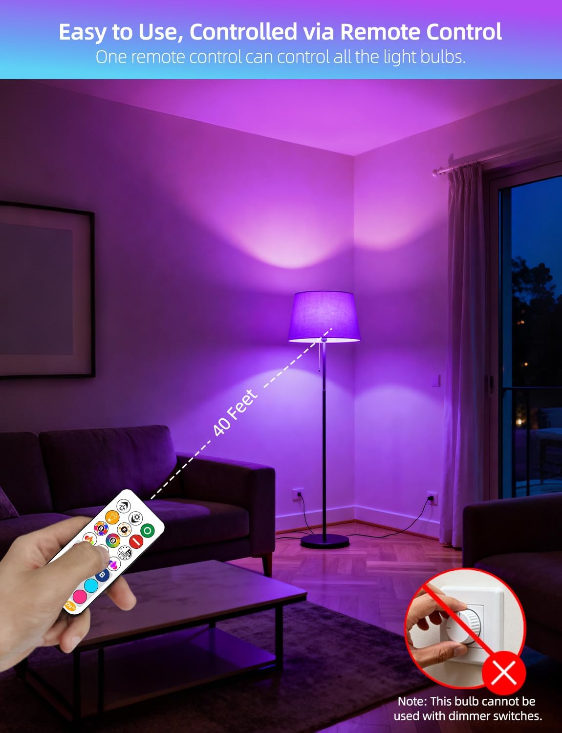 ILC LED bulb 2700K warm white with high color accuracy.