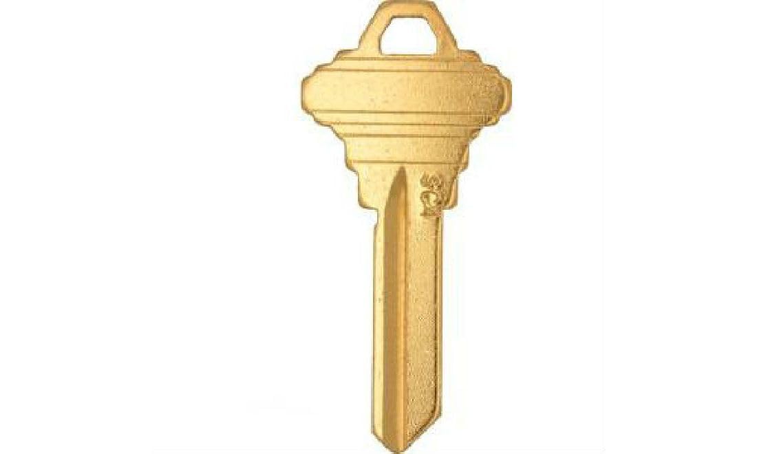 Ilco Kaba SC4-BR brass key pack 50 on cutting area supports smooth milling.