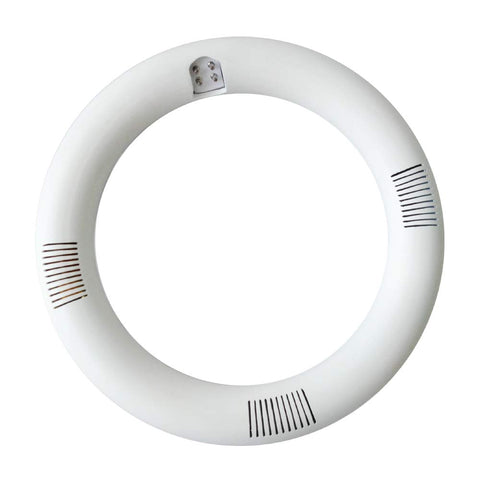 iledlight T9 LED Circline 8-inch side profile highlighting aluminum body cooling