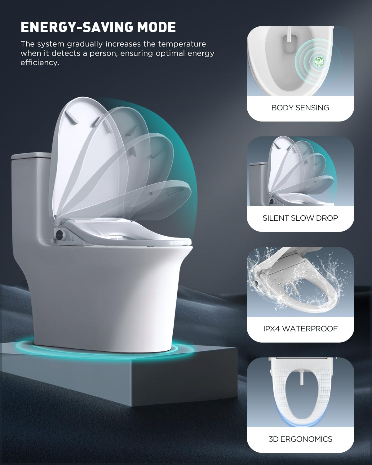 iliD bidet seat warm air drying offers a fresh finish after wash