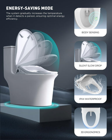 iliD bidet seat warm air drying offers a fresh finish after wash