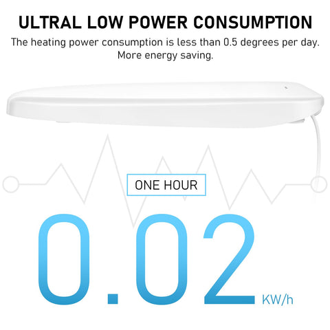 iliD wave heating element provides uniform warmth across the seat