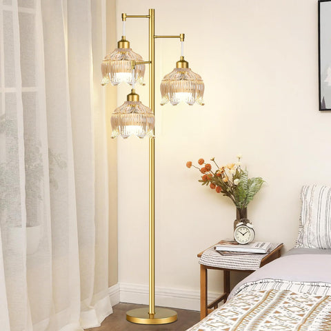 ILLMTW amber shade complements boho, farmhouse, and mid-century interiors.