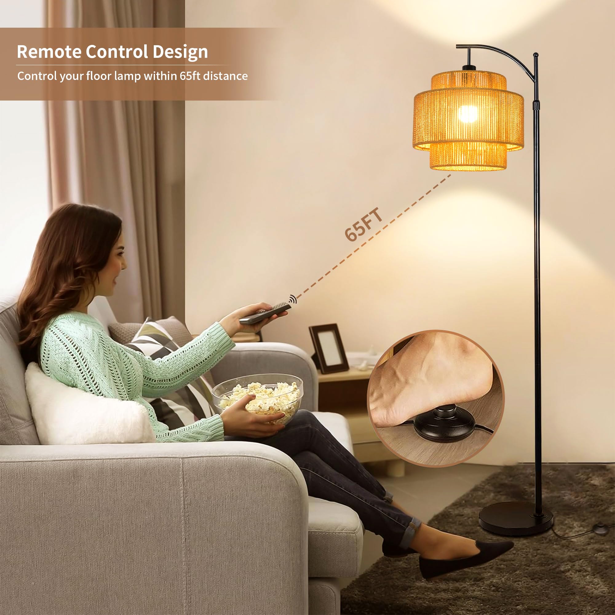 ILLMTW lamp features foot switch plus remote for effortless control