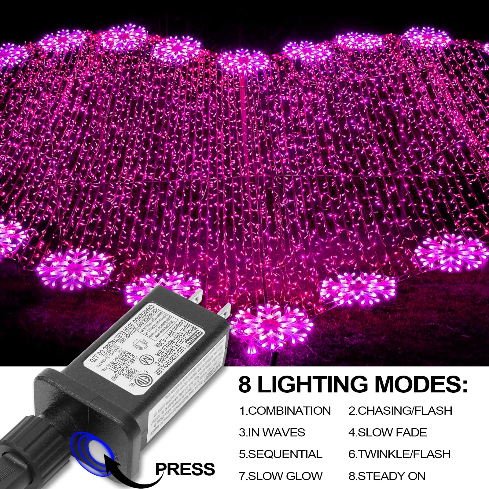 ILLUMINEW 150-count pink bulbs delivering dense illumination