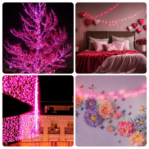 ILLUMINEW plug-in pink lights are easy to install