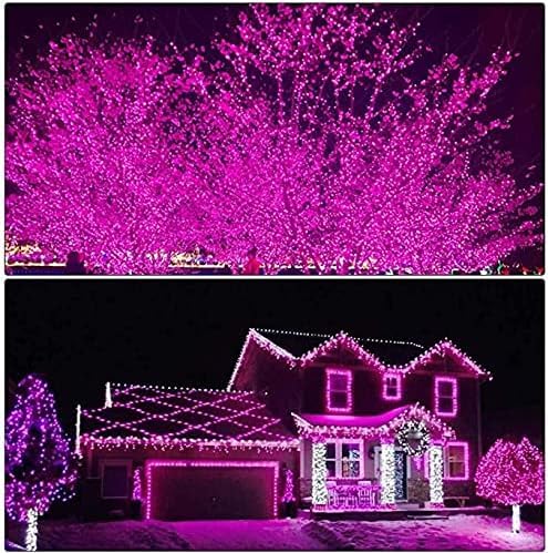 ILLUMINEW pink LED strands with 8 modes for versatile occasions.