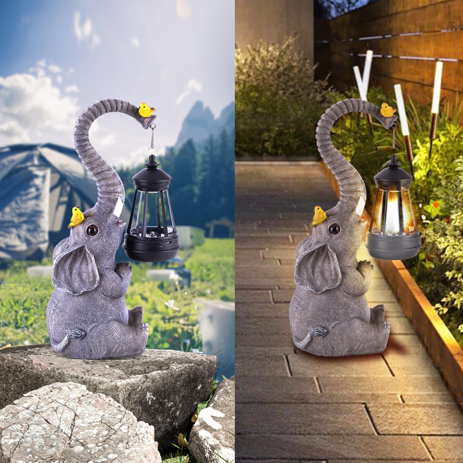 ILLUMINEW elephant sculpture light waterproof for durable outdoor decor