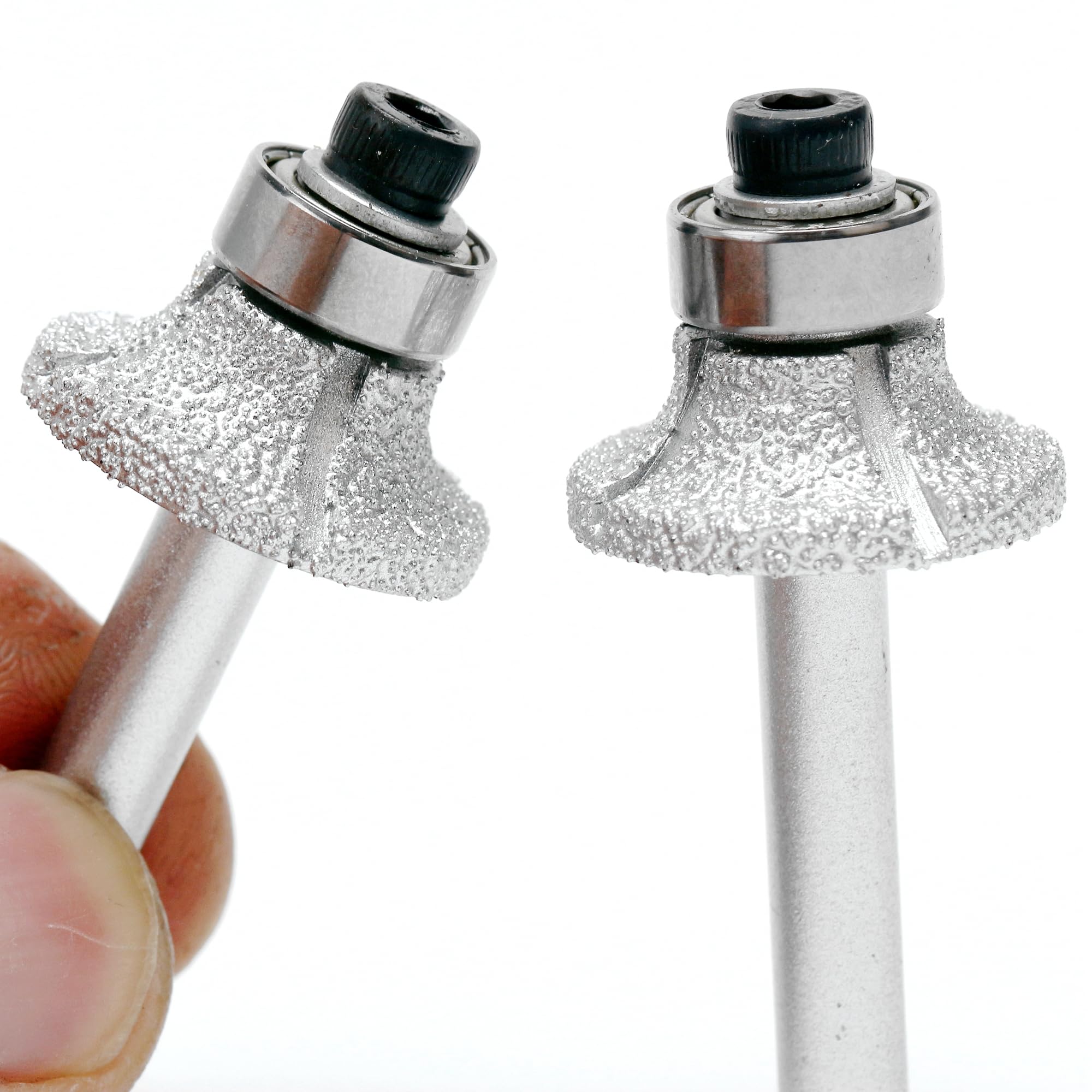 ILOVETOOL radius bit wet-cutting action demonstrates cooling and clean finishes