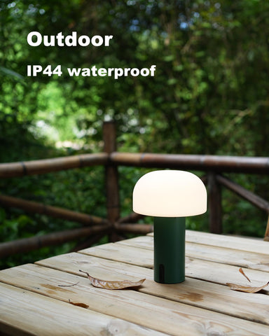 ILOVINIT touch-dimming mushroom lamp base for easy brightness control.