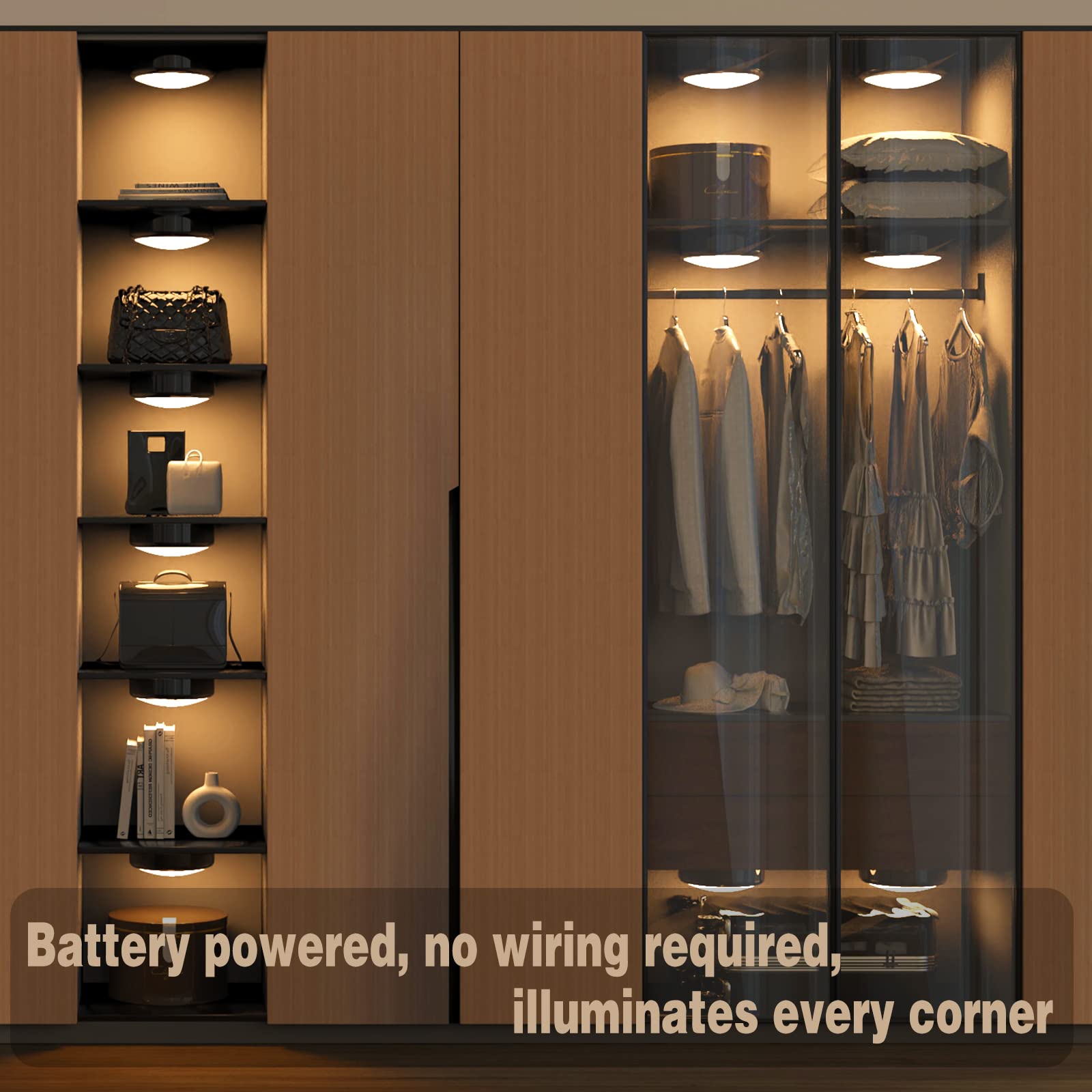 ILYXY LED puck light with color-changing ambiance