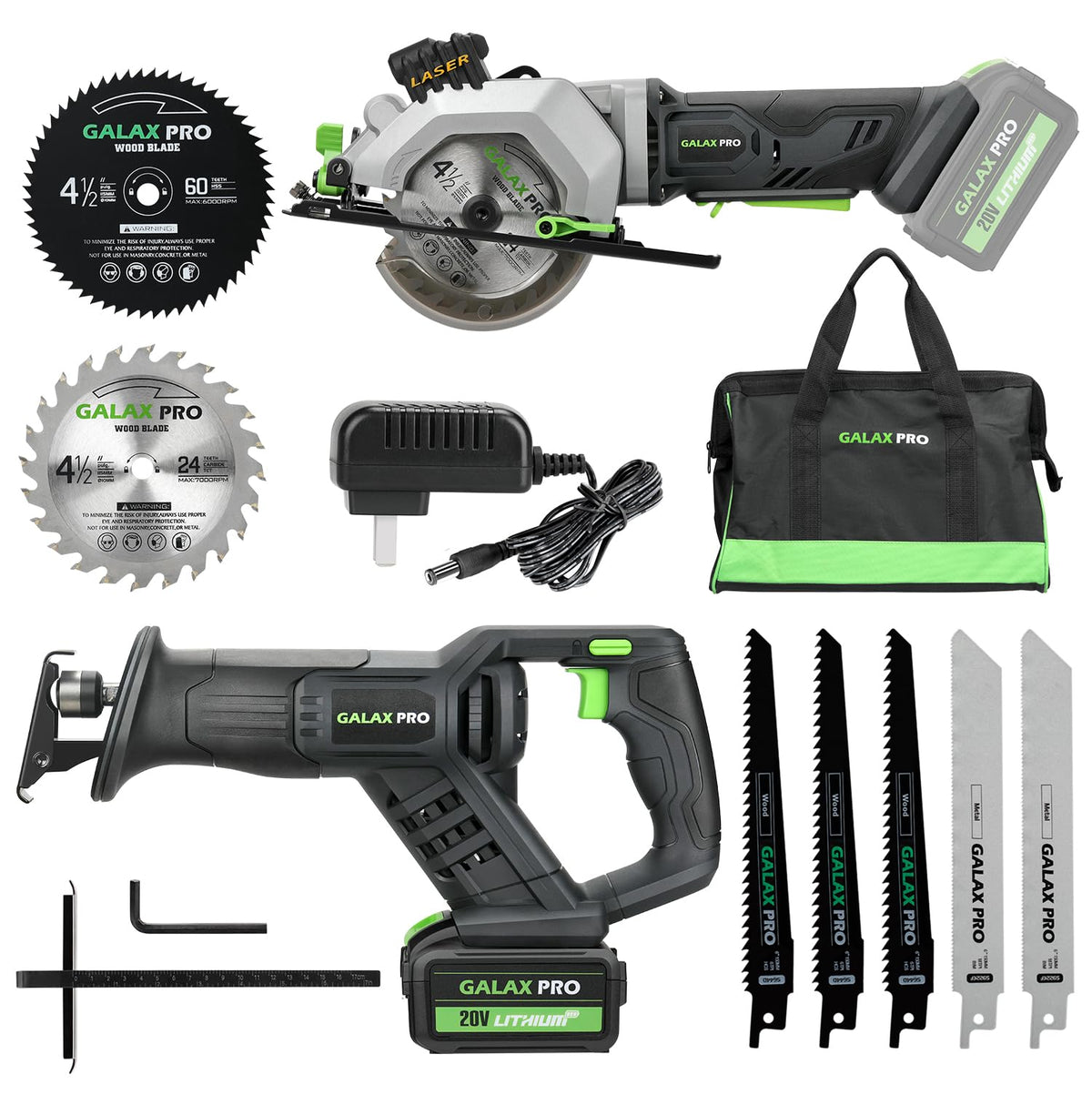 Galax Pro cordless circular saw for precise wood cutting