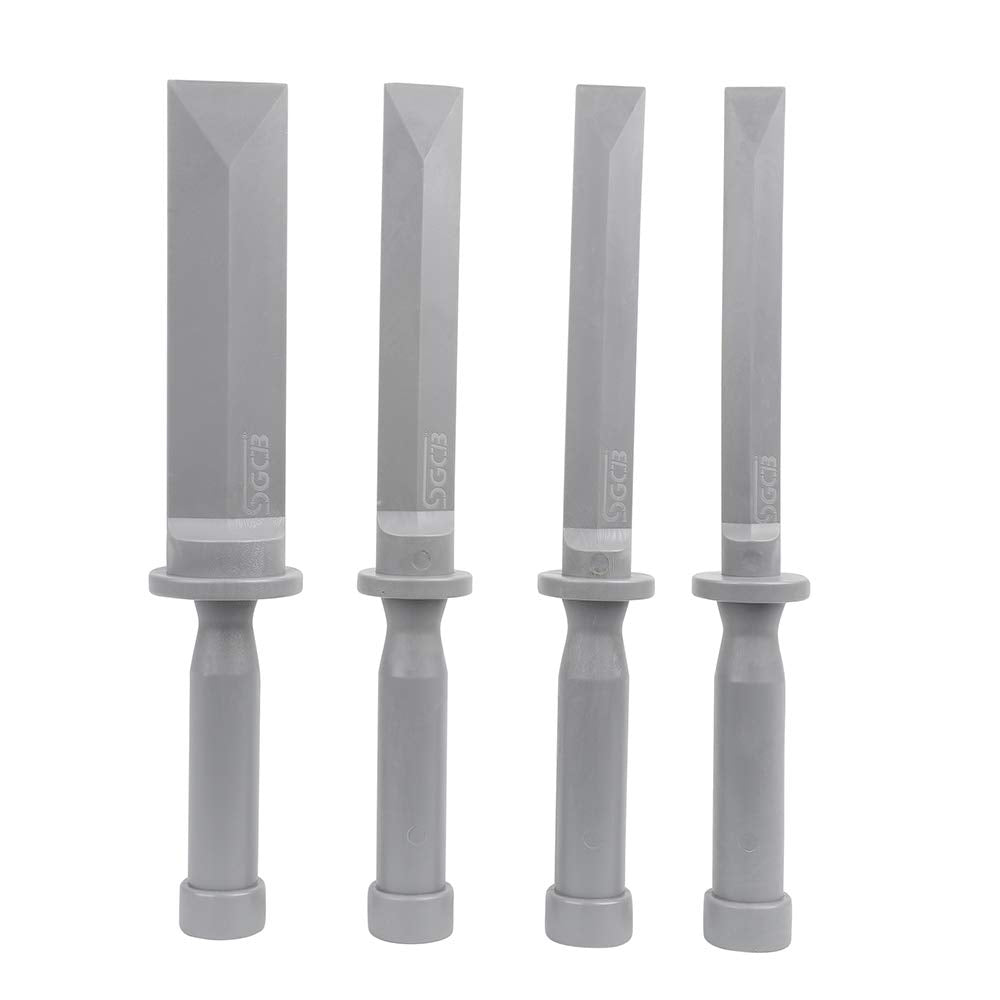 SGCB Non-Marring Plastic Chisel Scraper Set of 4 – Safe, Durable Car Detailing Tools