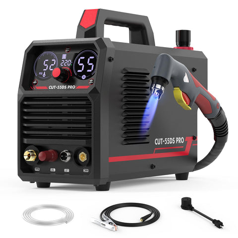 YESWELDER CUT-55DS PRO 55A Plasma Cutter – 110/220V, Non-High Frequency, Digital Inverter