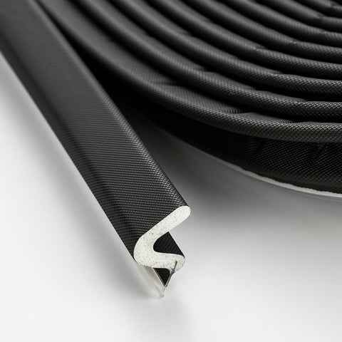 Ravinte Weather Stripping Door Seal – Soundproof Q-Shaped Foam for Exterior Doors (Black, 40FT)