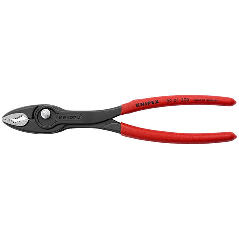 KNIPEX TwinGrip 8-inch pliers front jaw grips stripped screws with precision.