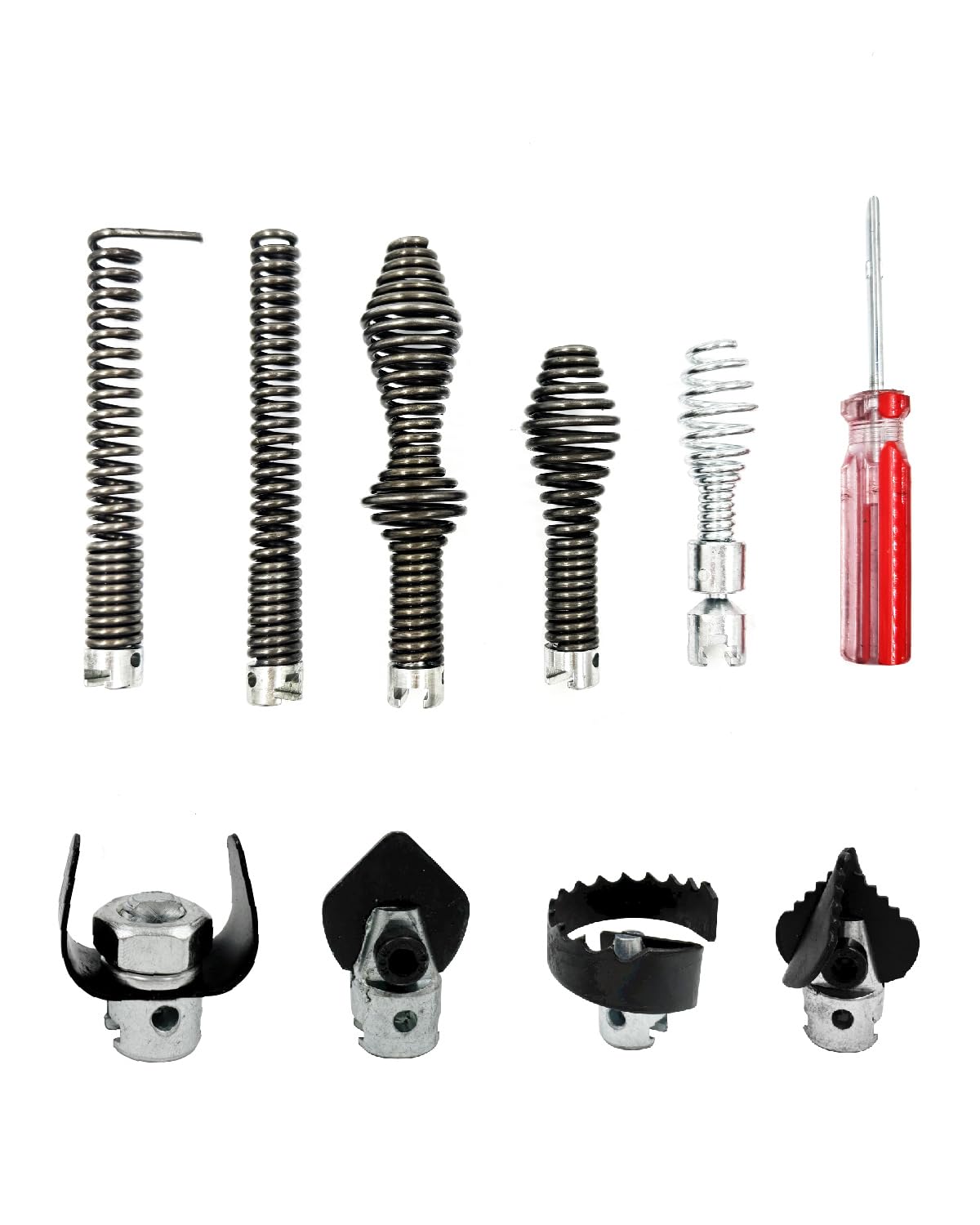 OWNDR 10Pcs Drain Snake Drill Attachment Kit for RIDGID K-400 and C-Series (5/8