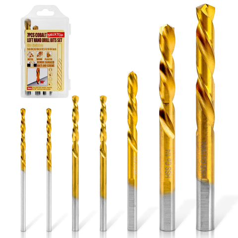 SMJXTOP left-hand drill set in box for quick access during projects