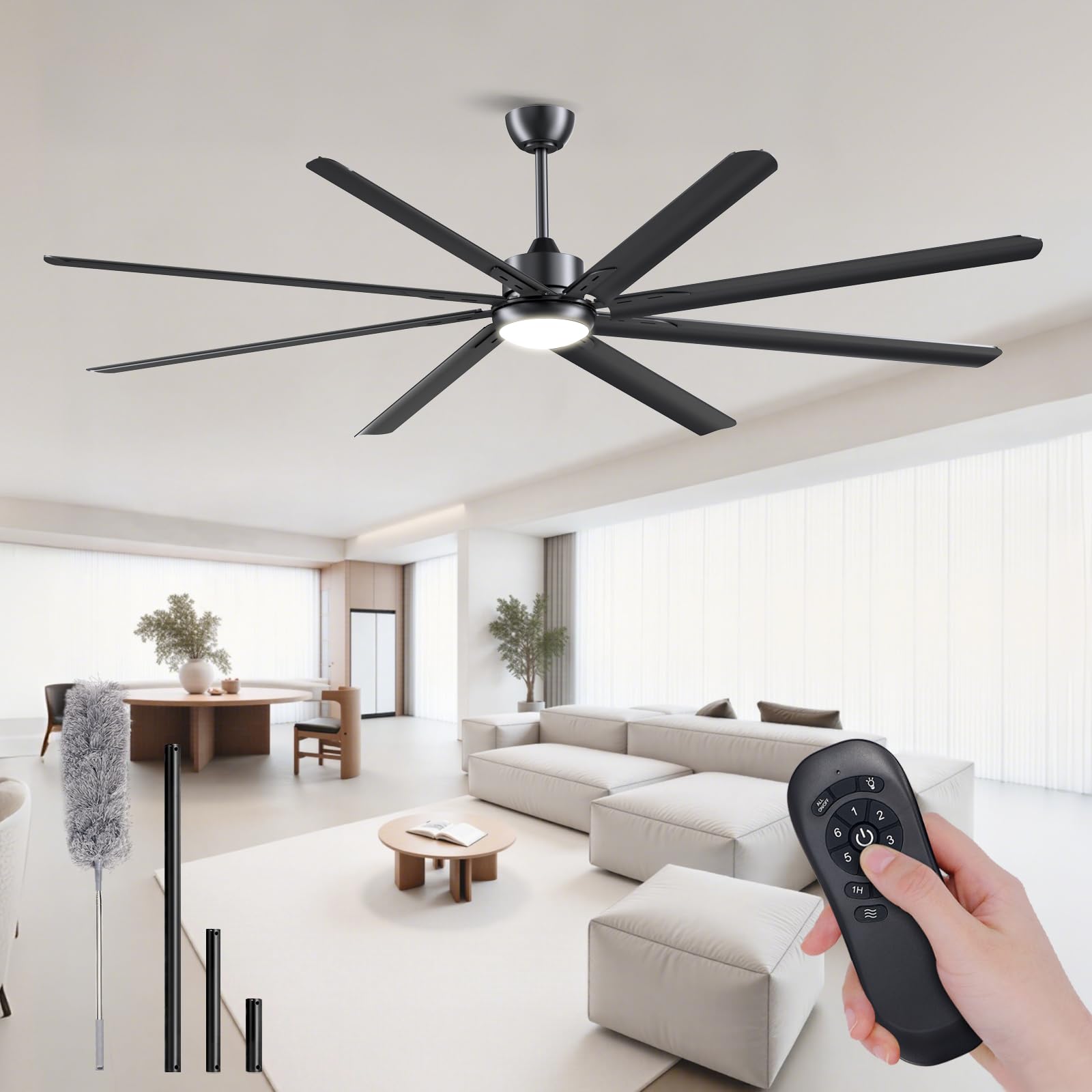 iceilfan-modern-84-inch-led-ceiling-fan-front-view