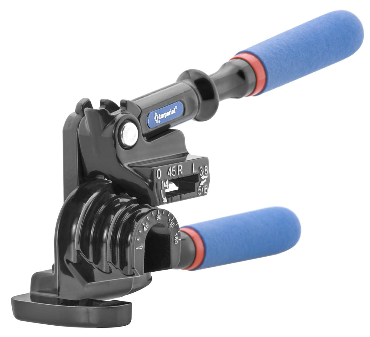Imperial Tool 470FH Triple Head 180 Degree Tube Bender with Roto-Lok Indexing Handle, 3/16, 1/4, 5/16 & 3/8 in