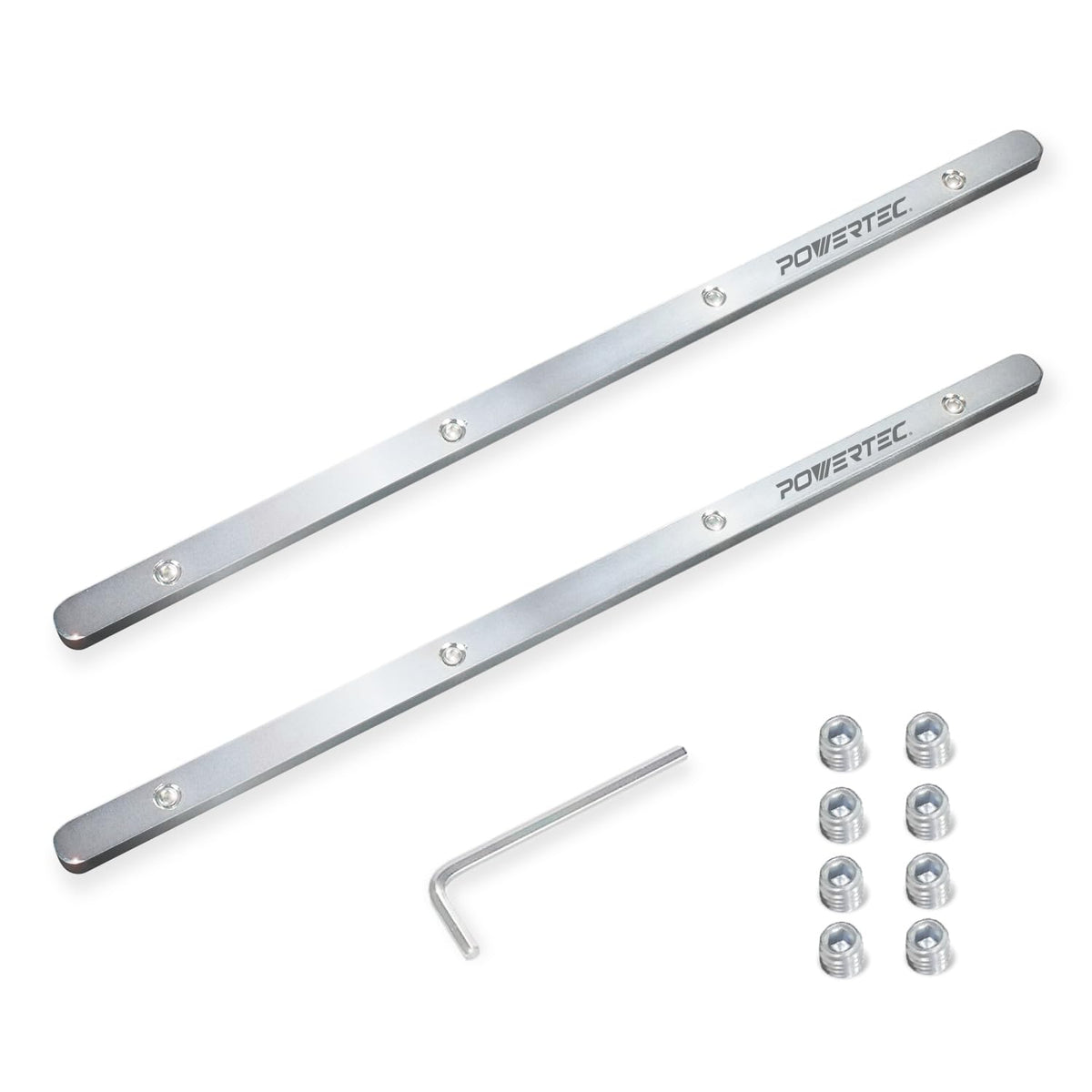 POWERTEC 71358 Track Saw Guide Rail Connector Set – 2-Pack for Festool, Makita, DeWalt, Triton
