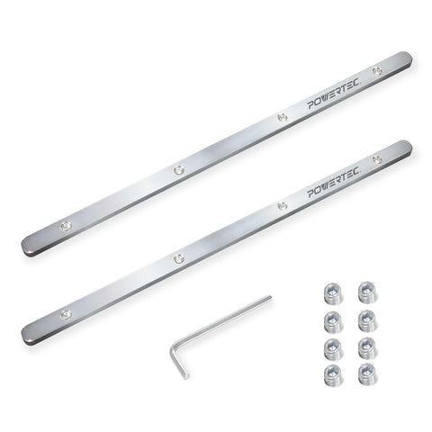 POWERTEC 71358 Track Saw Guide Rail Connector Set – 2-Pack for Festool, Makita, DeWalt, Triton