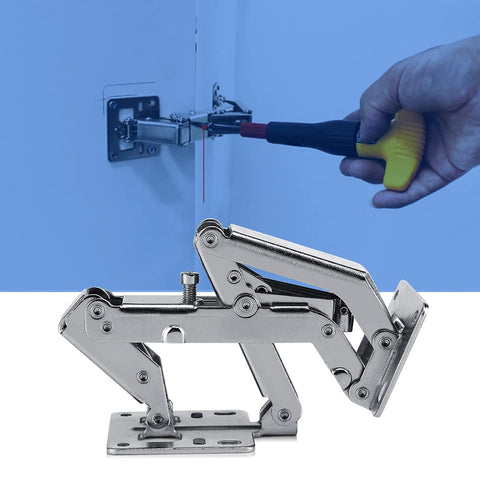 WANLIAN 170/175° Frameless Cabinet Hinges – Hidden Hydraulic Soft Close, Adjustable Mount (1 Pair)