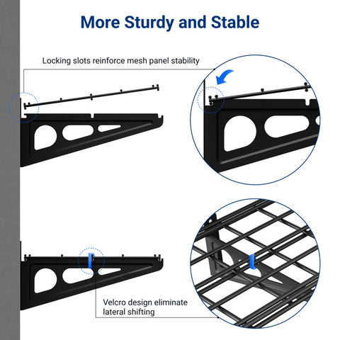 FLEXIMOUNTS 12x72-in Wall Shelf Garage Storage Rack 2-Pack | Classic Series