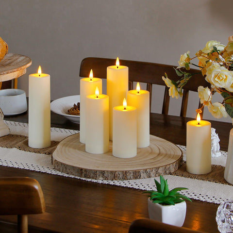 Zevanor Flameless Waterproof Outdoor Pillar Candles — 8-Pack LED with Remote & Timer