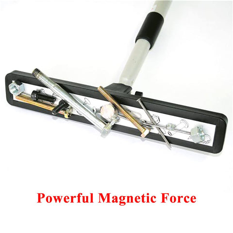 Burnur 12-Inch Heavy Duty Telescoping Magnetic Sweeper — 16 lb Pull, Extendable to 43 Inches