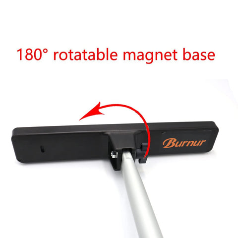 Burnur 12-Inch Heavy Duty Telescoping Magnetic Sweeper — 16 lb Pull, Extendable to 43 Inches