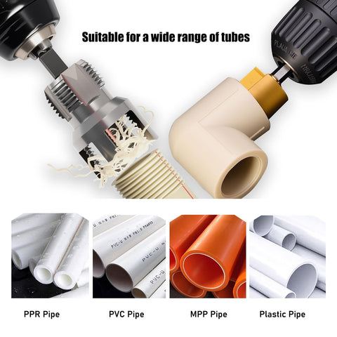 PILISPARK New PPR Pipe Threader & Reaming Tool Kit – 1/2” & 3/4” PVC DIY Threading