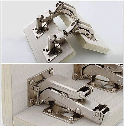 WANLIAN 170/175° Frameless Cabinet Hinges – Hidden Hydraulic Soft Close, Adjustable Mount (1 Pair)