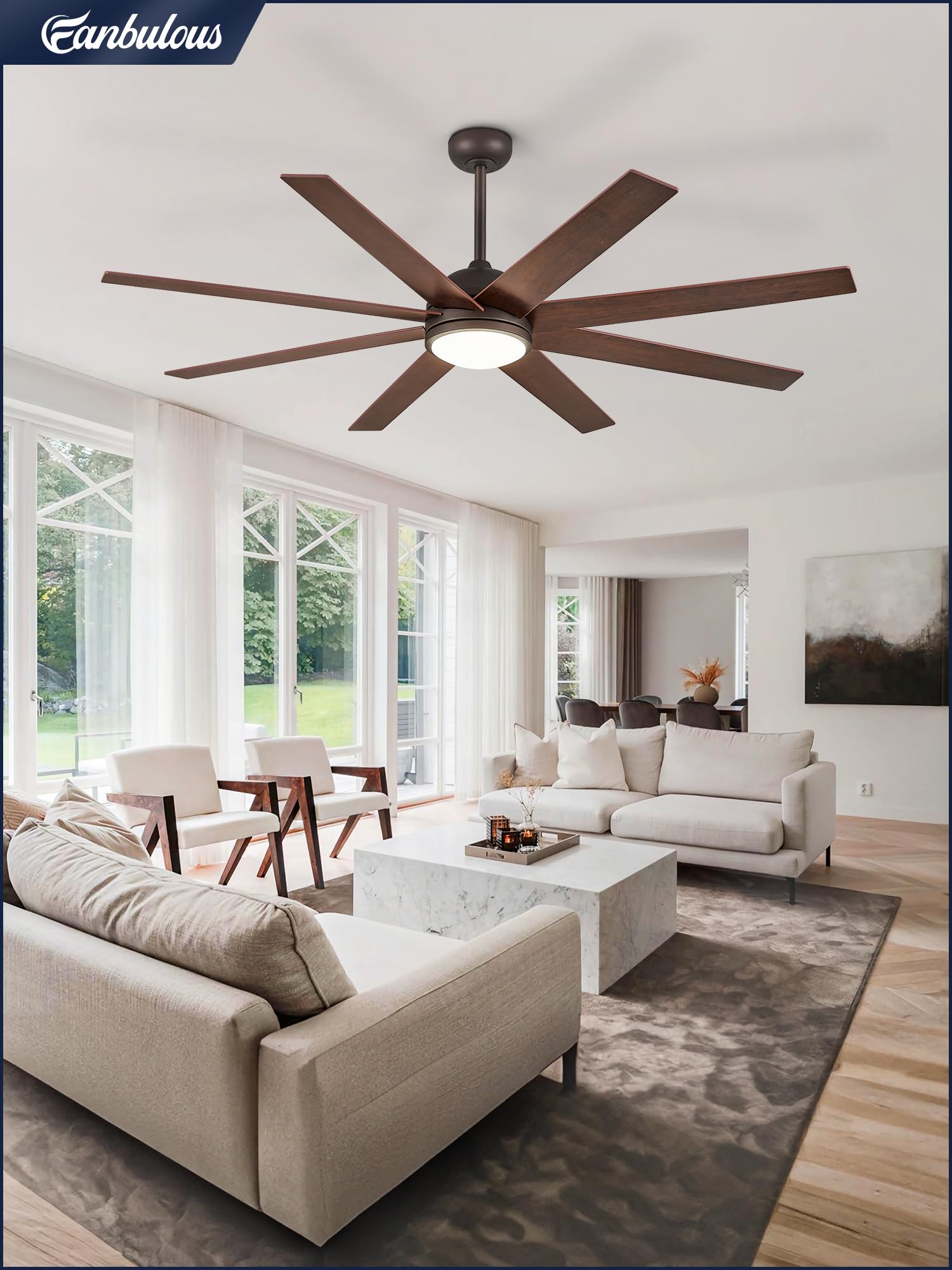 Fanbulous reversible airflow helps seasonal comfort in living areas
