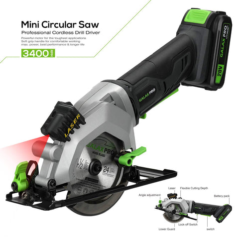 Included accessories and rip guide kit for GALAX PRO saw.