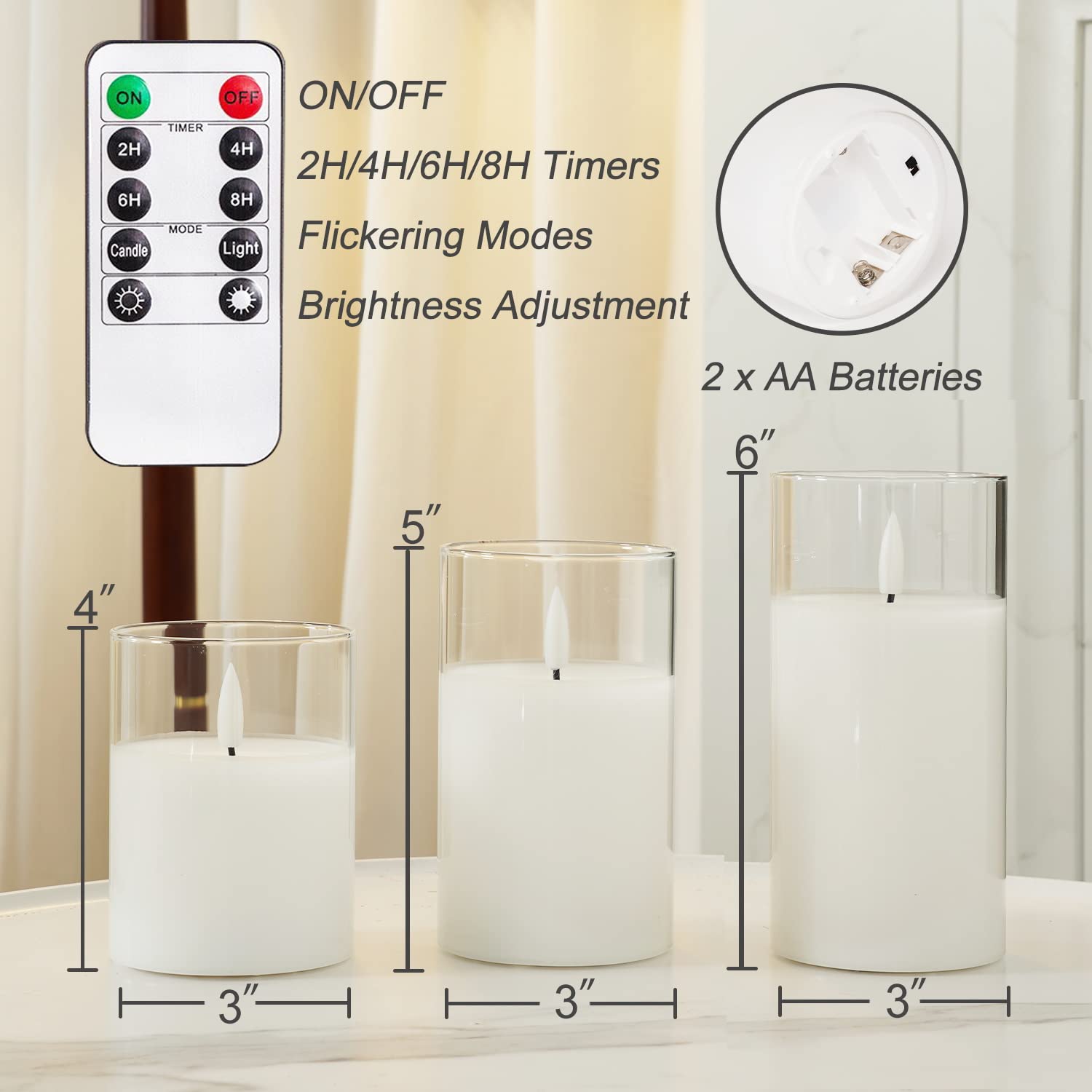 Safe Homemory flameless candles suitable around kids and pets.