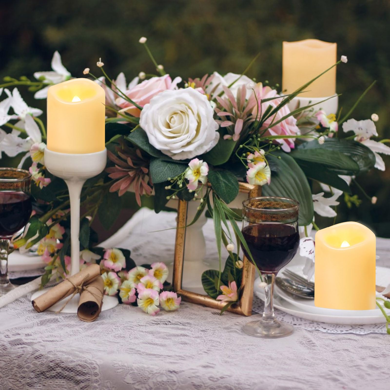 IMAGE flameless tea light candles packaging display, easy storage for future events