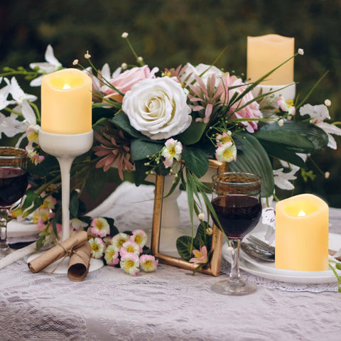 IMAGE flameless tea light candles packaging display, easy storage for future events