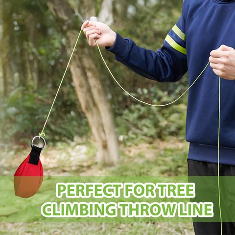 IMAGE Kevlar Cord196ft throw line hammock-tarp-tent setup ready for camping and shelter rigs