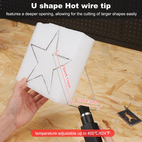 IMAGE temperature control handle lets you fine-tune heat for varied materials.