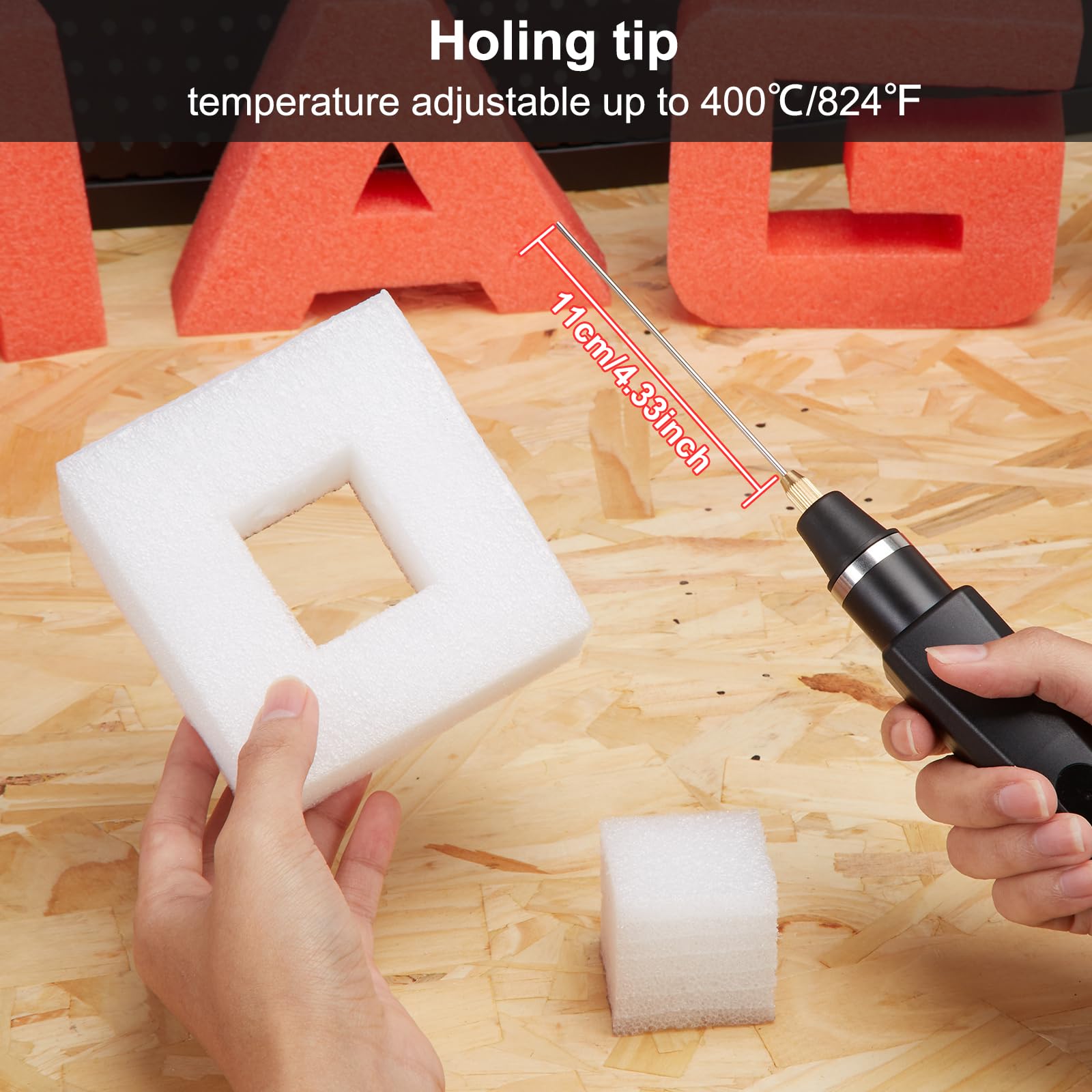 IMAGE UL-certified power supply ensures safe operation and reliable heat when working foam.