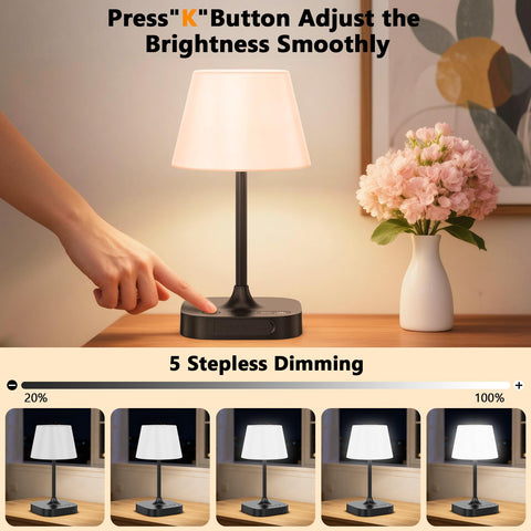 IMAGOA Outdoor Table Lamp adjustable color temperatures for ambiance