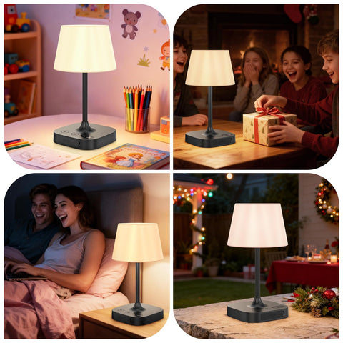 IMAGOA Outdoor Table Lamp serves bedside and balcony lighting with adjustable brightness