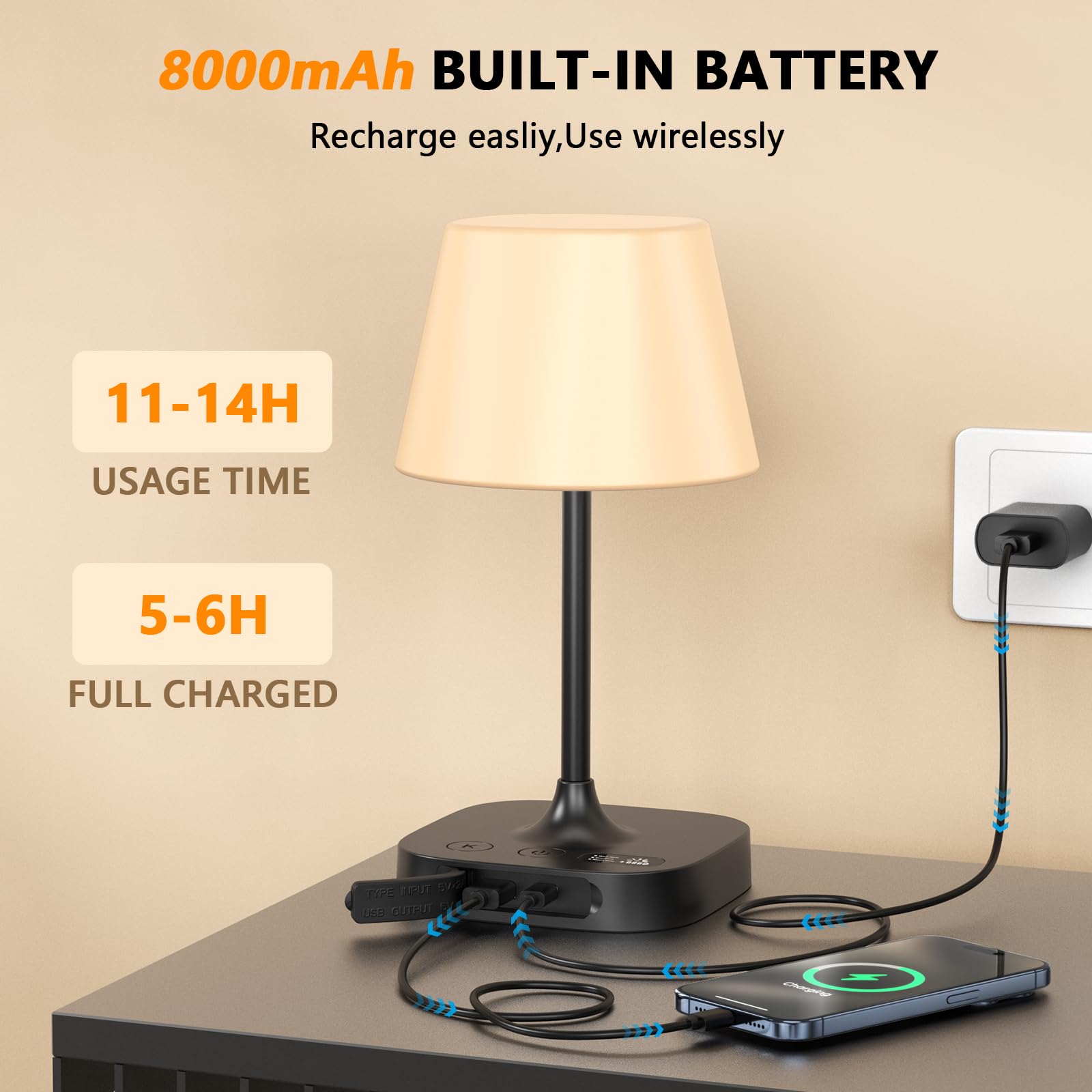 IMAGOA Outdoor Table Lamp IP55 waterproof design for outdoor use