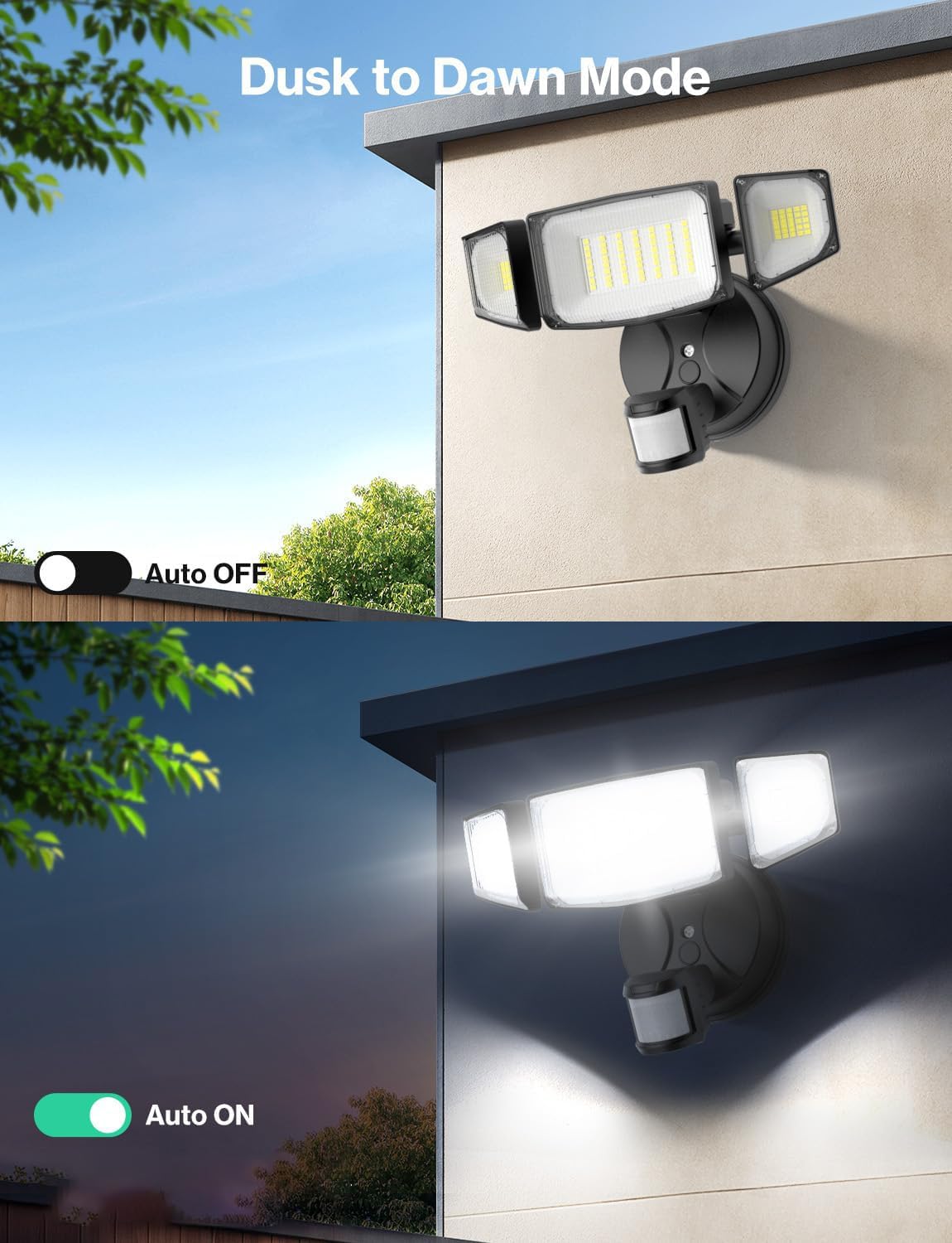 imaihom 180-degree detection ensures instant lighting when movement is detected