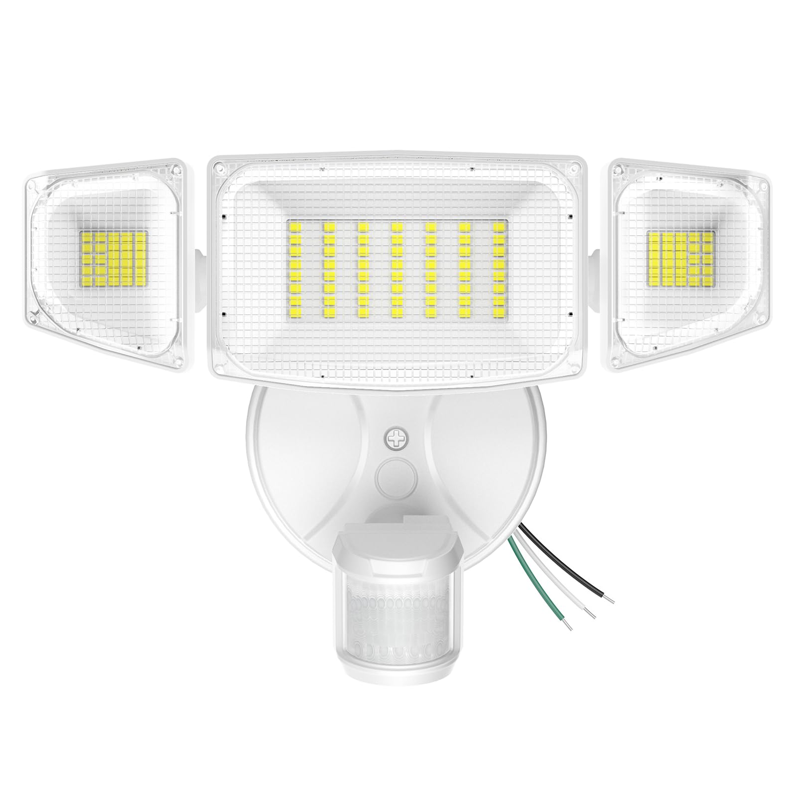iMaihom 50W motion sensor outdoor light, front view, delivers bright entryway illumination for safer evenings.