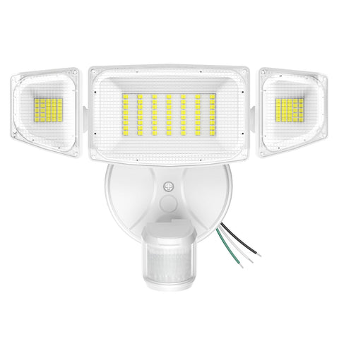 iMaihom 50W motion sensor outdoor light, front view, delivers bright entryway illumination for safer evenings.