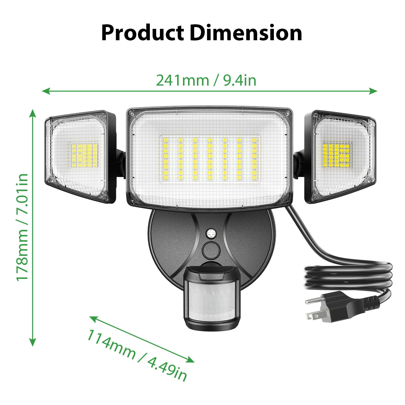 iMaihom backyard light mounted for garage use, enhances outdoor safety