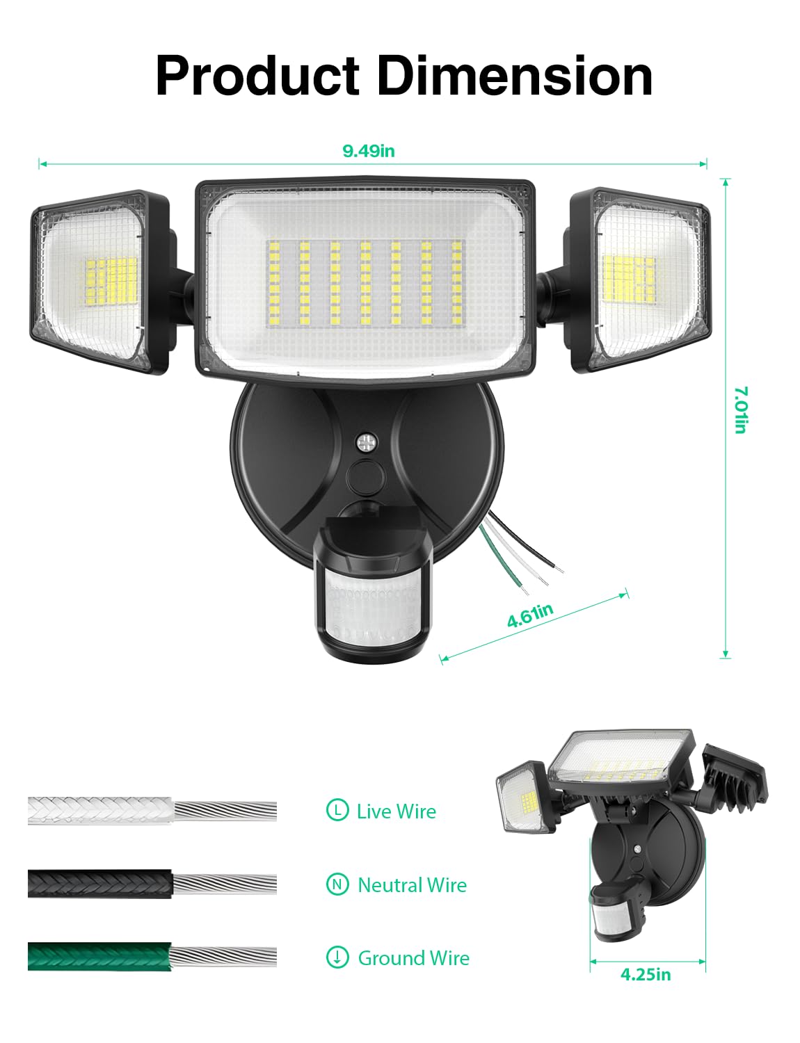 imaihom flood light boosts security and convenience around entrances